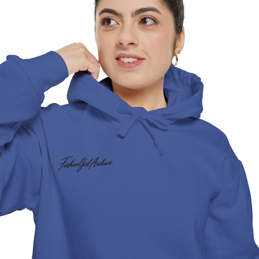 Minimal Script Hoodie — “Simple & Kind” Embroidered Chest Logo
