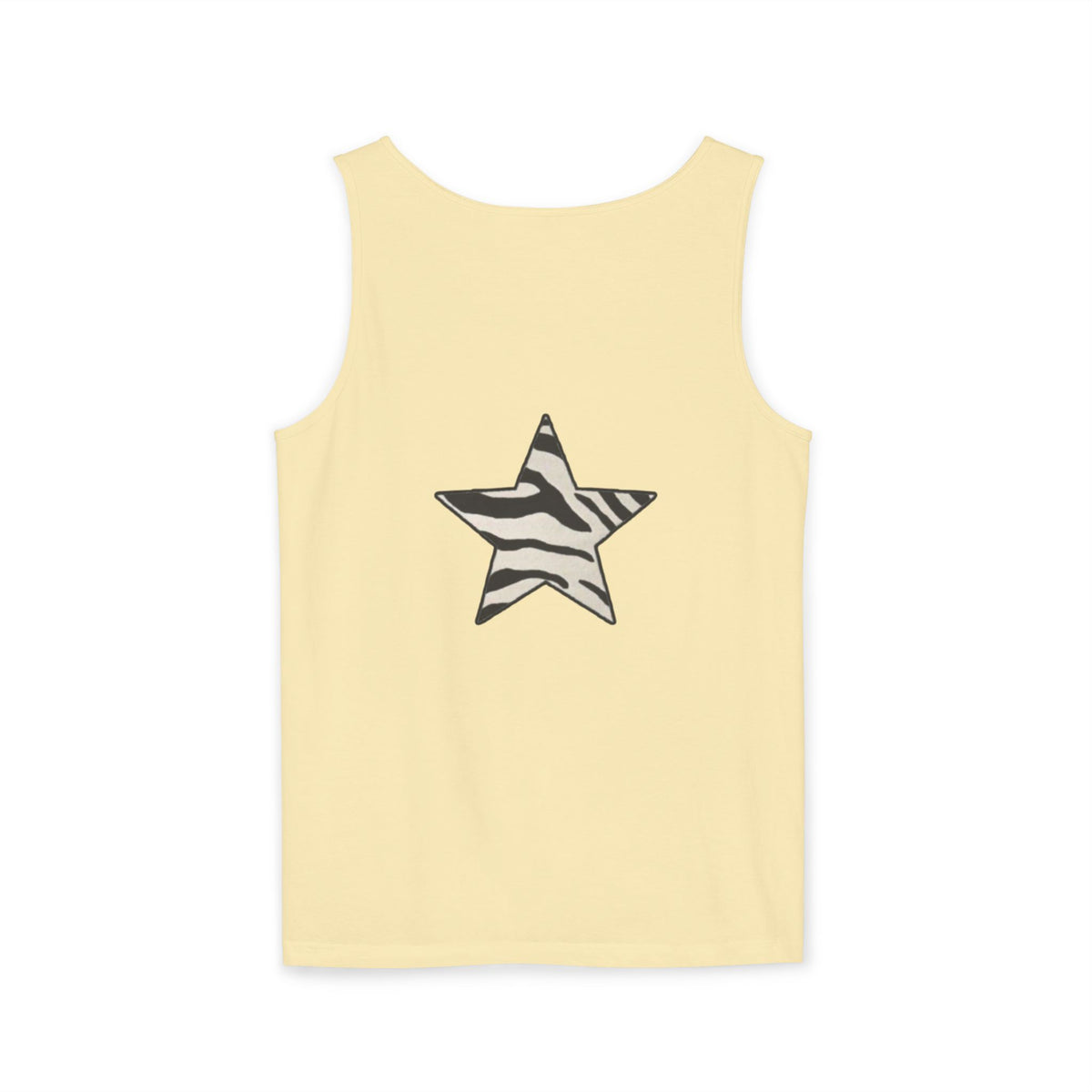 Zebra Print Star Tank Top | Star Graphic Tank
