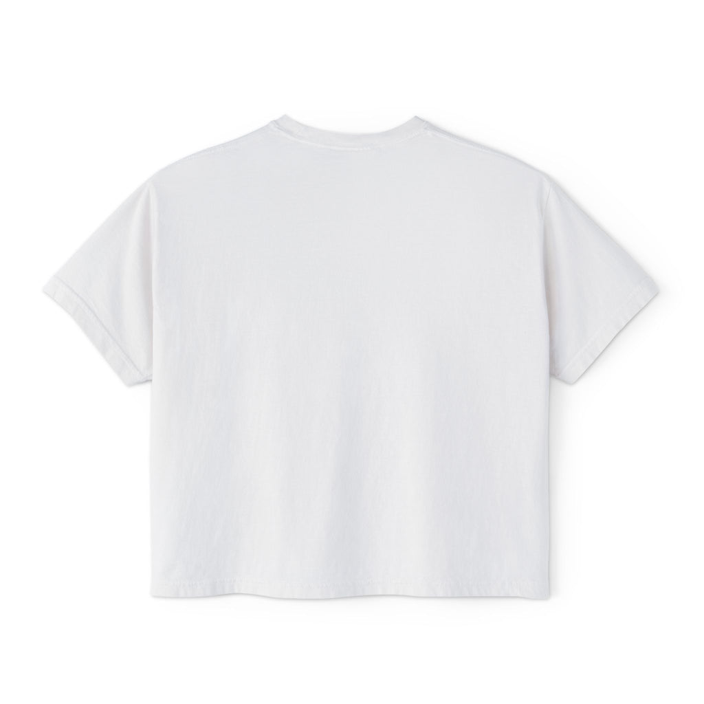 Zebra Stripe Star Tee | White Cropped Boxy Shirt