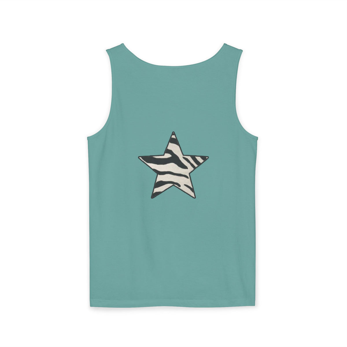 Zebra Print Star Tank Top | Star Graphic Tank