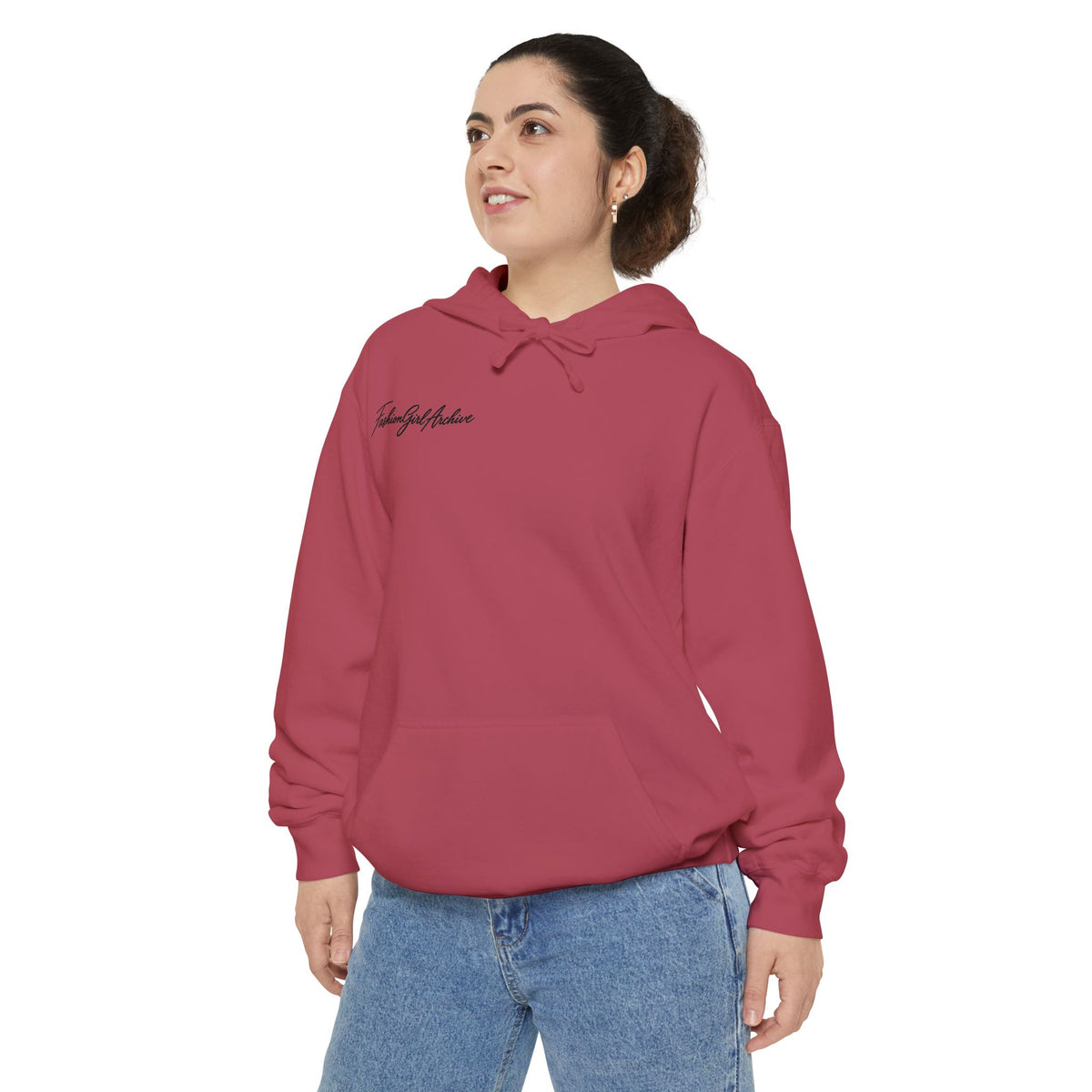 Minimal Script Hoodie — “Simple & Kind” Embroidered Chest Logo