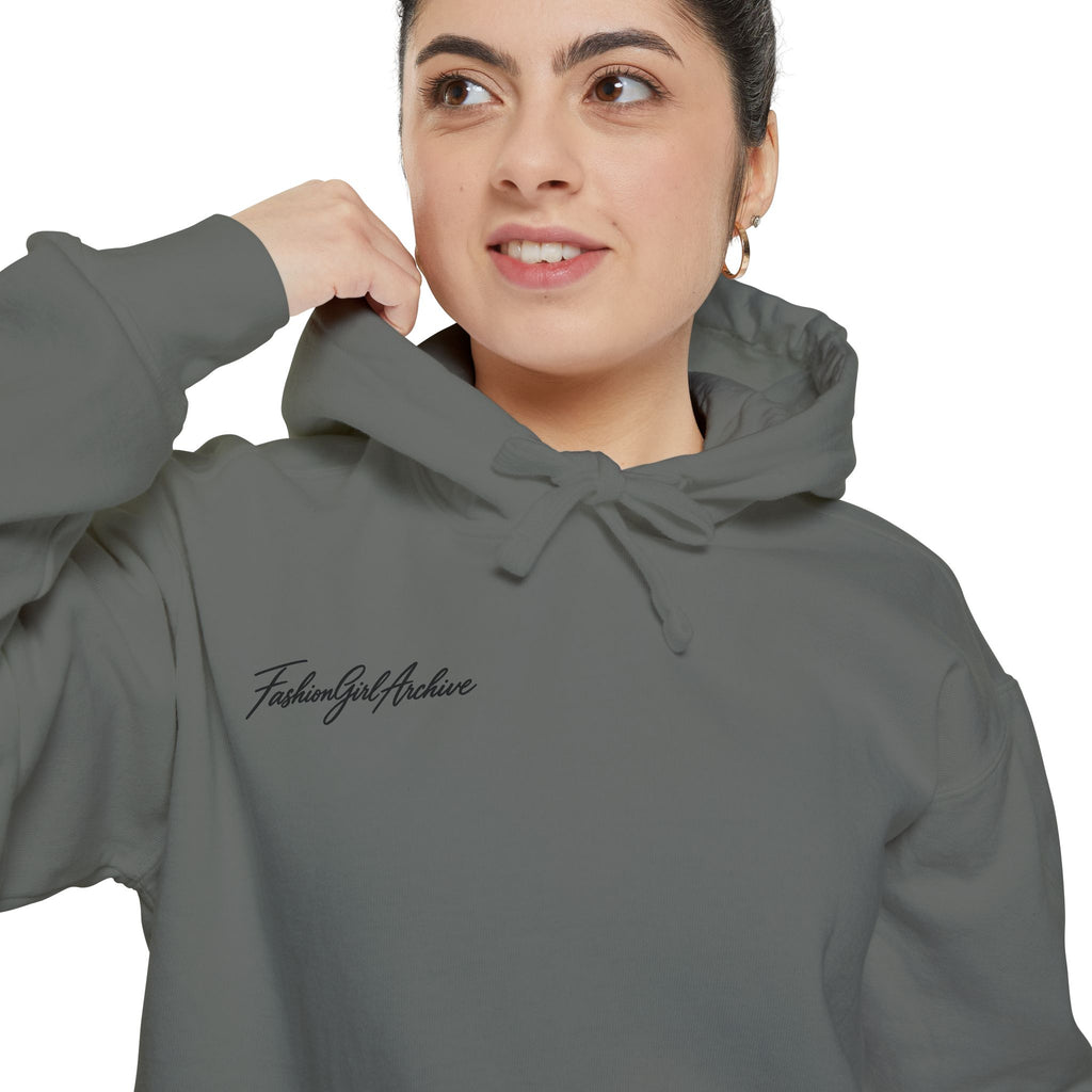 Minimal Script Hoodie — “Simple & Kind” Embroidered Chest Logo