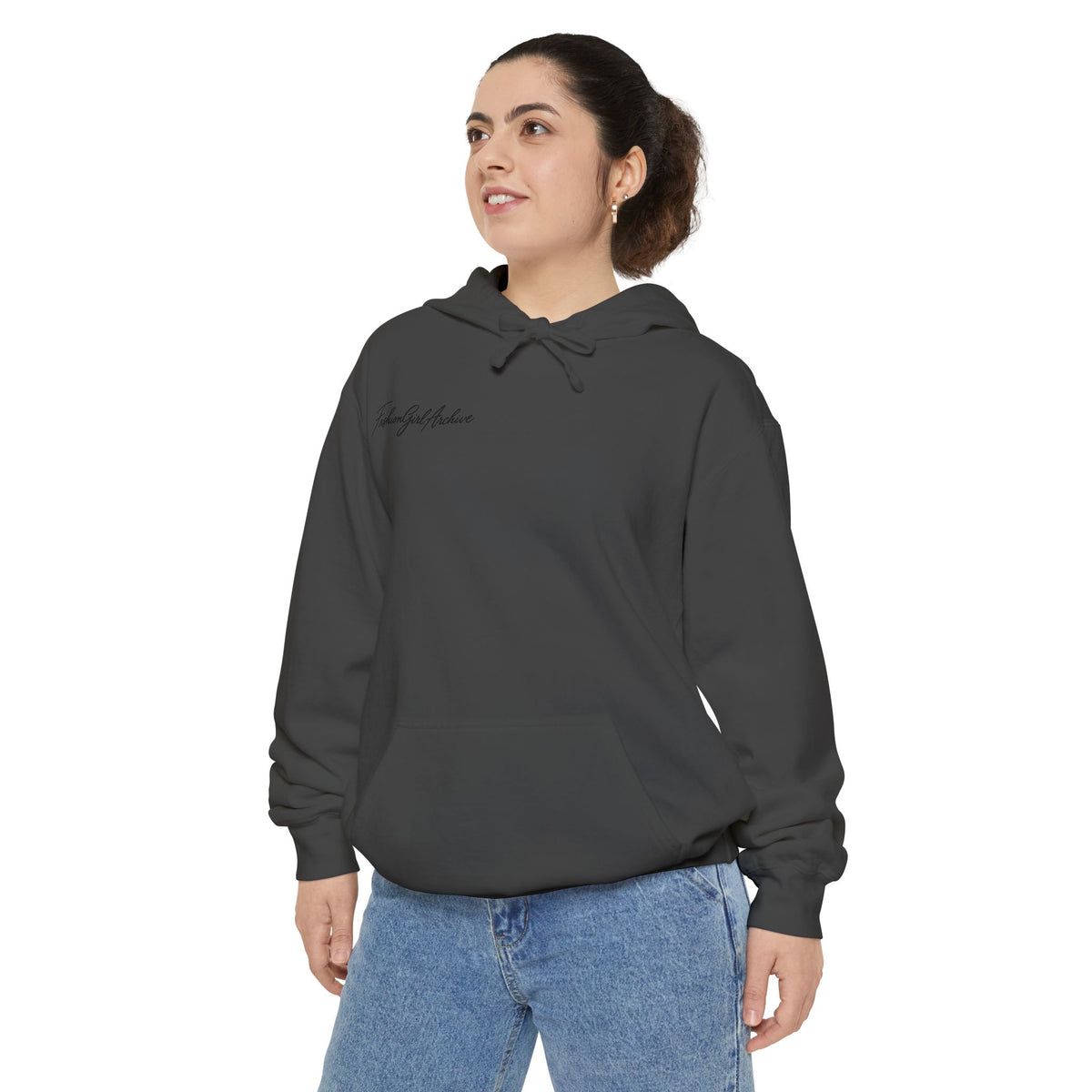 Minimal Script Hoodie — “Simple & Kind” Embroidered Chest Logo