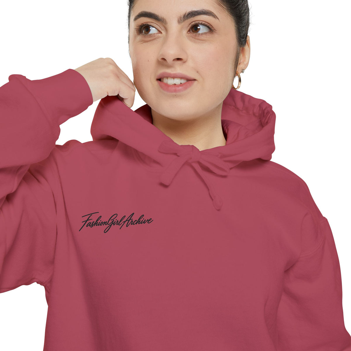 Minimal Script Hoodie — “Simple & Kind” Embroidered Chest Logo