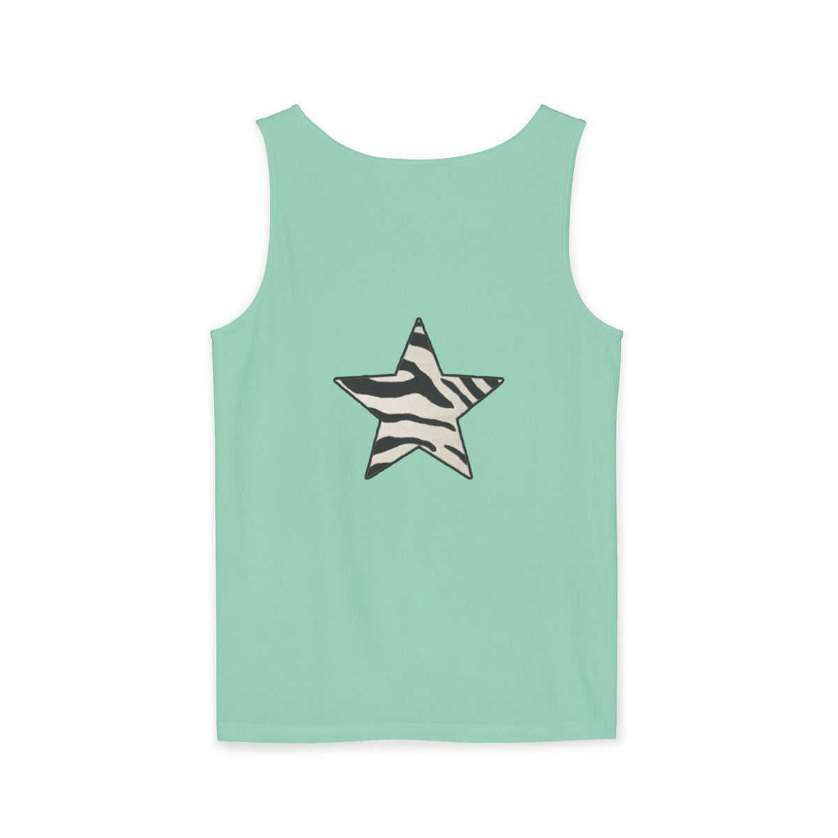 Zebra Print Star Tank Top | Star Graphic Tank