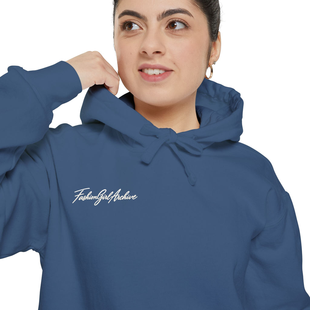 Minimal Script Hoodie — “Simple & Kind” Embroidered Chest Logo