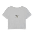 Zebra Star Baby Tee — Women's Cropped Graphic Tee