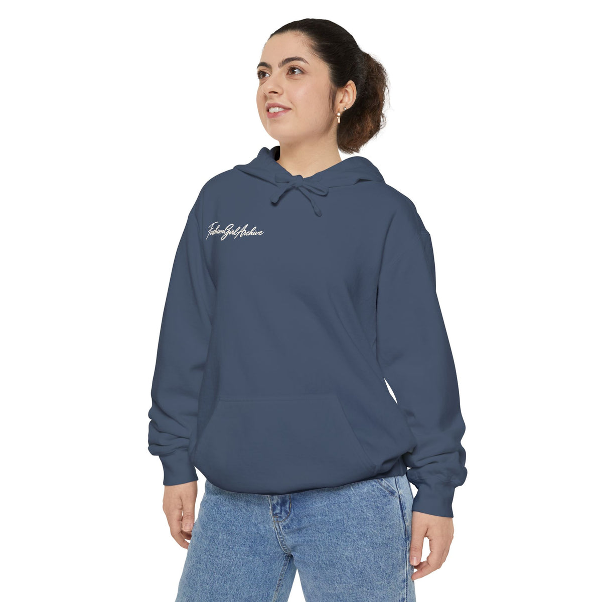Minimal Script Hoodie — “Simple & Kind” Embroidered Chest Logo