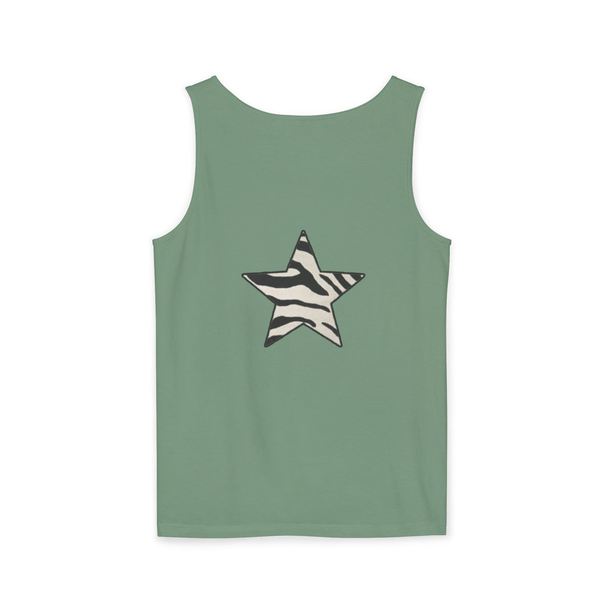 Zebra Print Star Tank Top | Star Graphic Tank