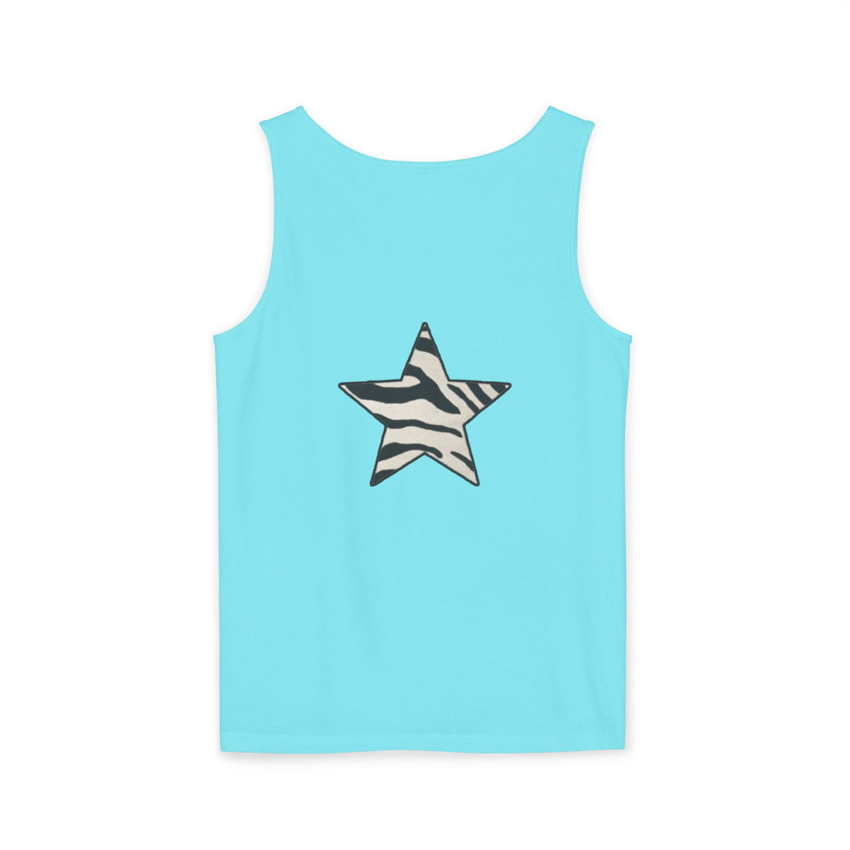 Zebra Print Star Tank Top | Star Graphic Tank