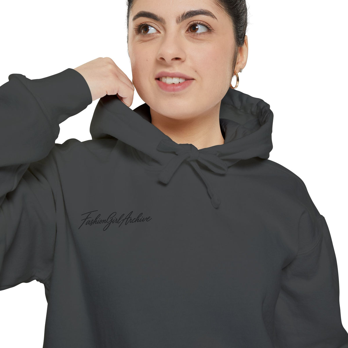 Minimal Script Hoodie — “Simple & Kind” Embroidered Chest Logo