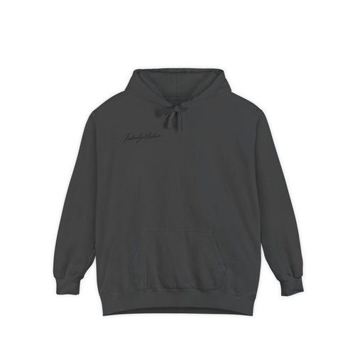 Minimal Script Hoodie — “Simple & Kind” Embroidered Chest Logo