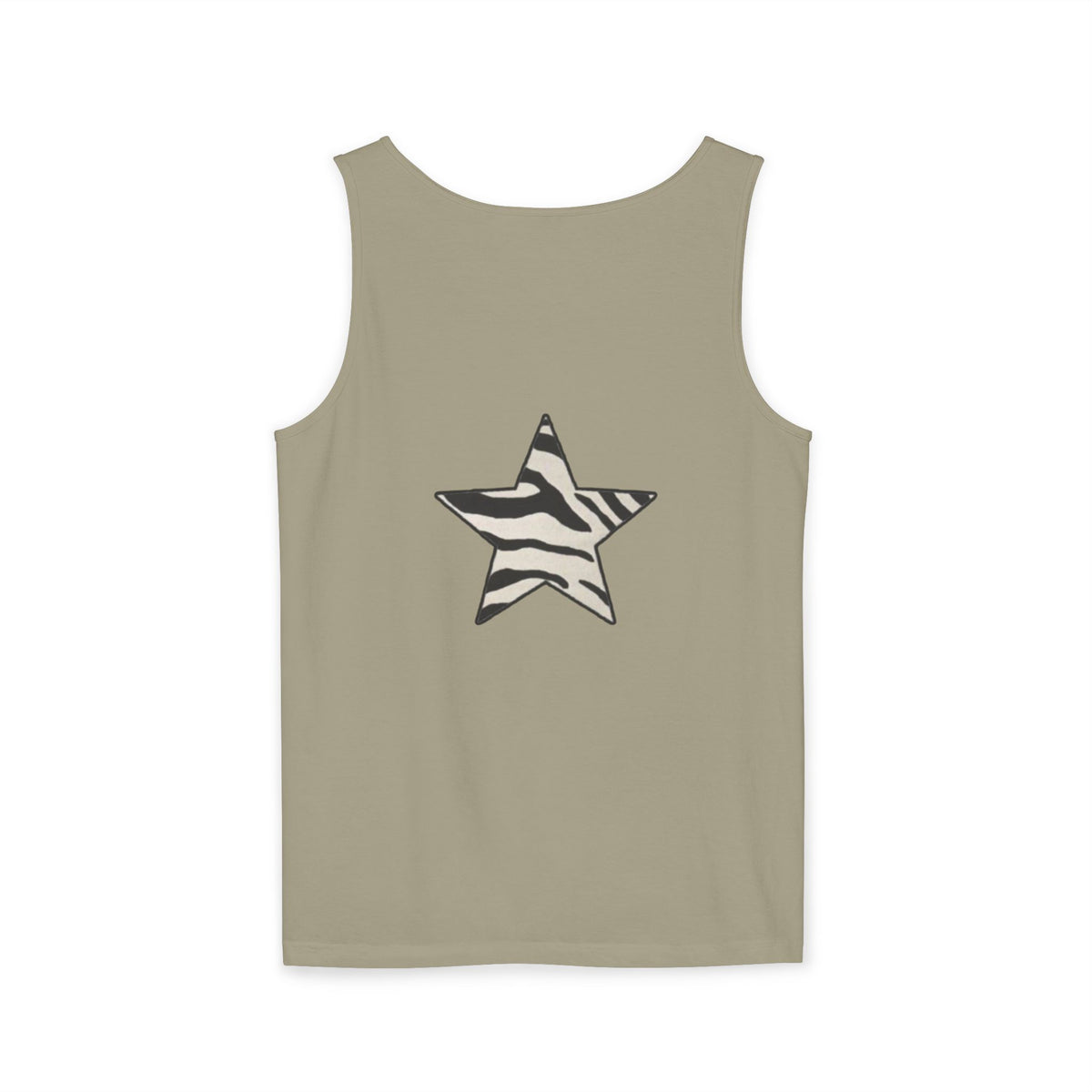 Zebra Print Star Tank Top | Star Graphic Tank
