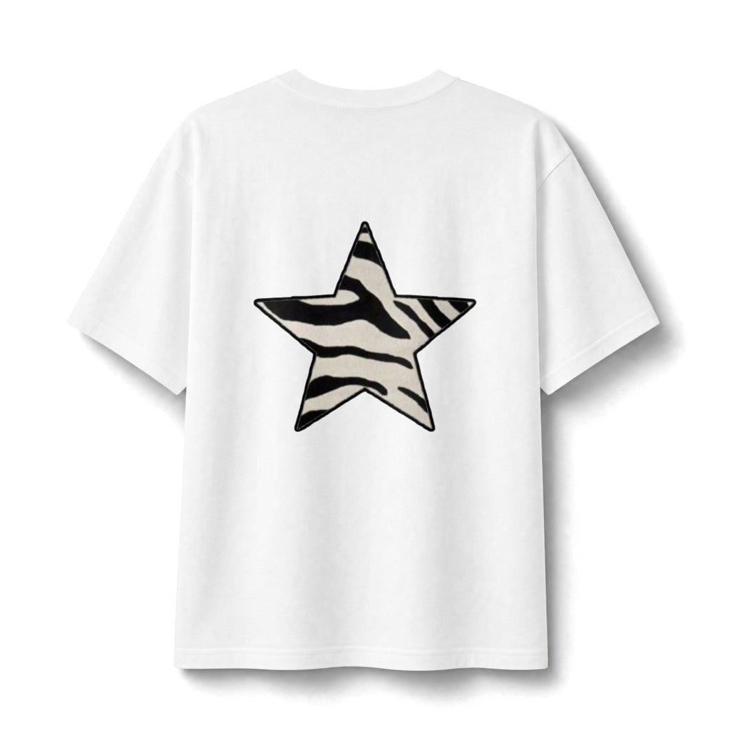 Zebra Star Back Print FashionGirlArchive Tee