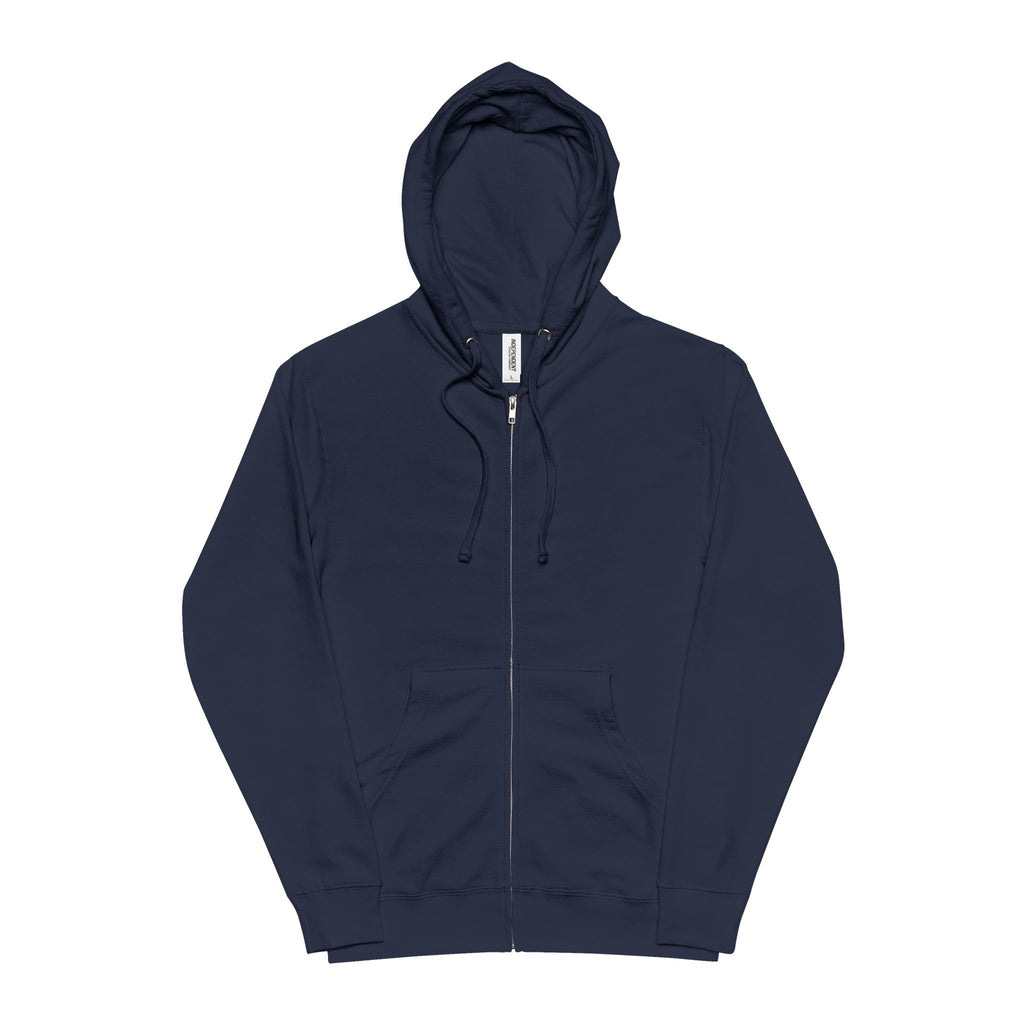 Zebra Star Zip Hoodie — Graphic Fleece Zip-Up for Casual Streetwear