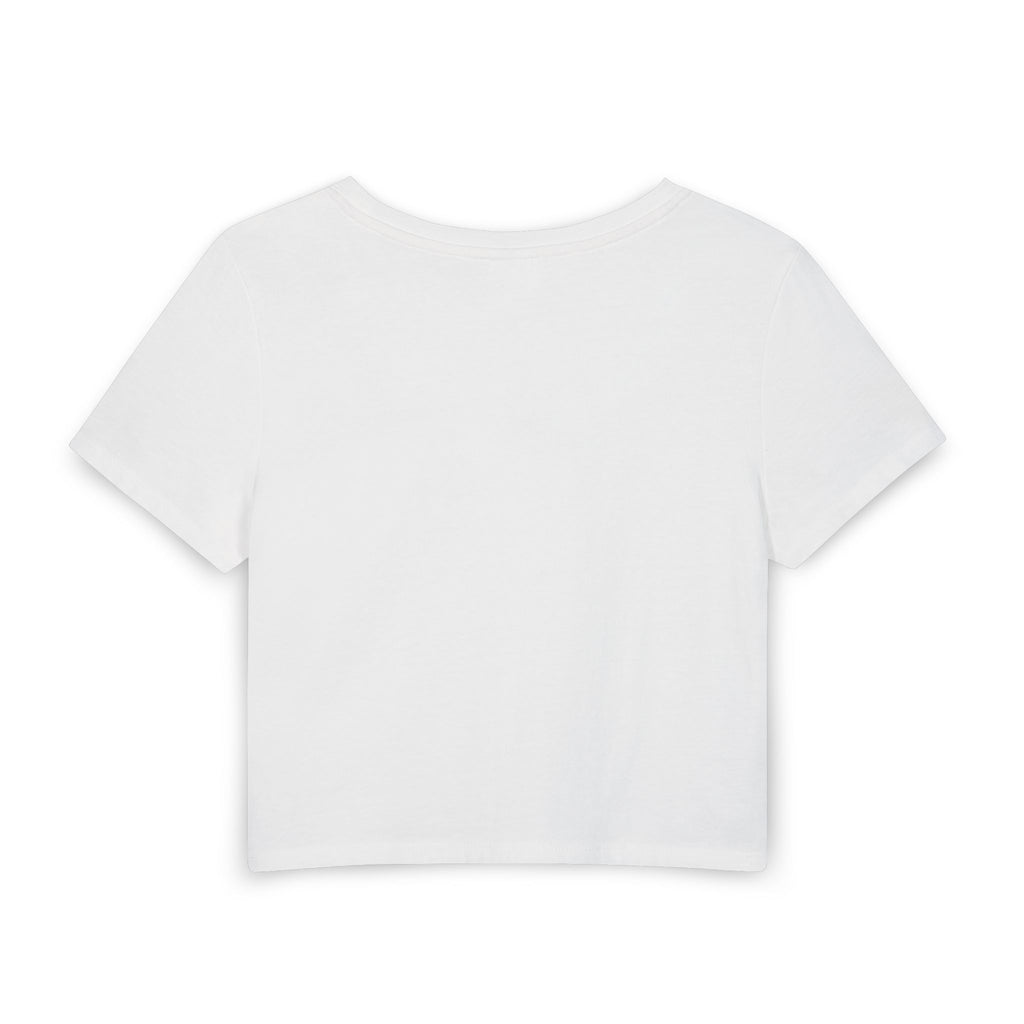 Zebra Star Baby Tee — Women's Cropped Graphic Tee