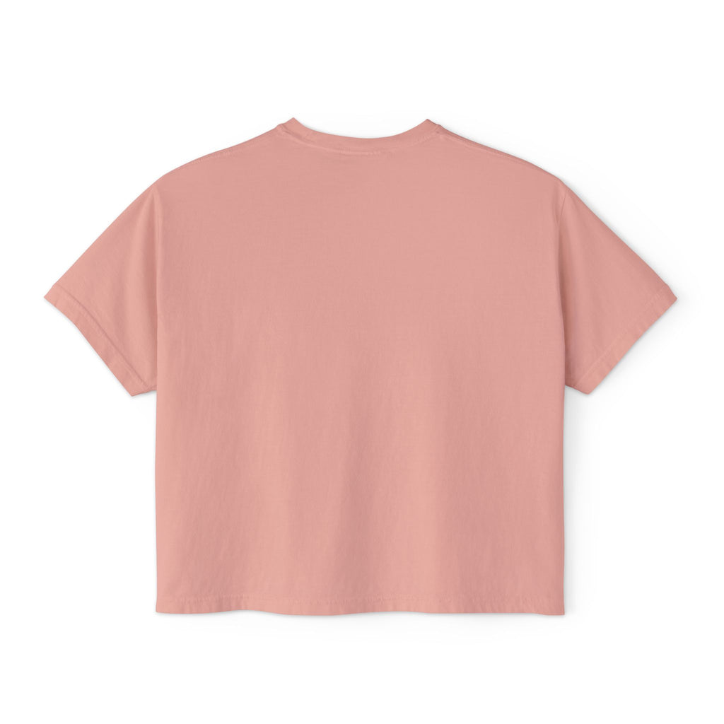 Zebra Stripe Star Tee | White Cropped Boxy Shirt