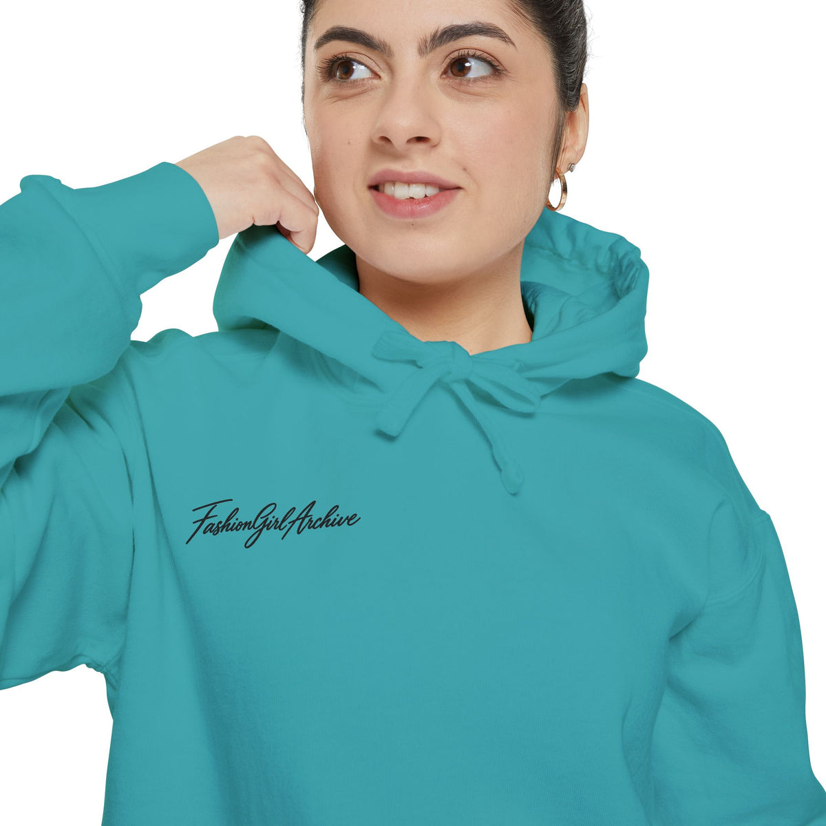 Minimal Script Hoodie — “Simple & Kind” Embroidered Chest Logo