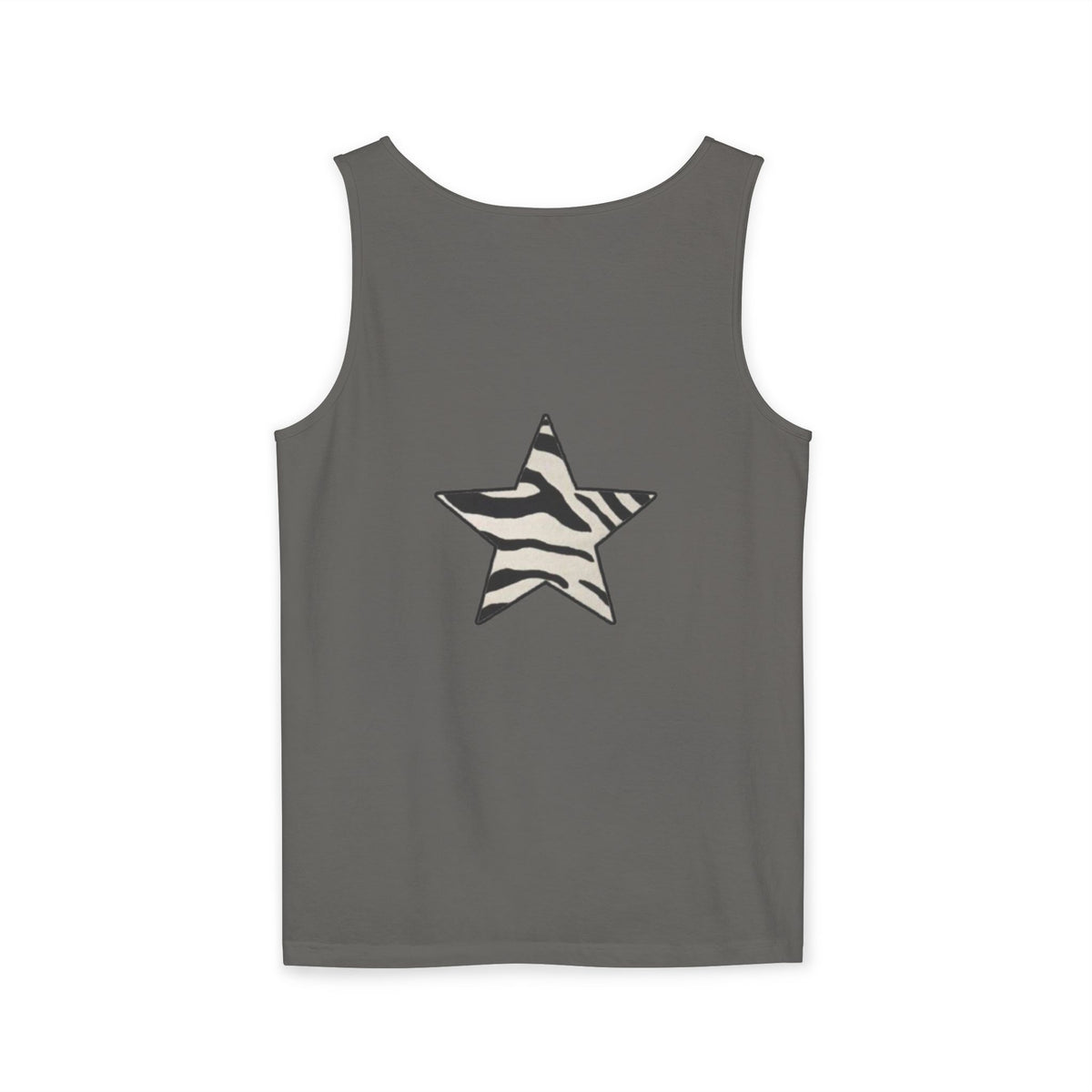 Zebra Print Star Tank Top | Star Graphic Tank