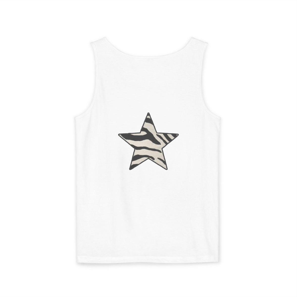 Zebra Print Star Tank Top | Star Graphic Tank